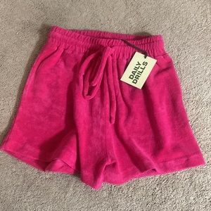 NWT Daily Drills Terry Shorts XS/S